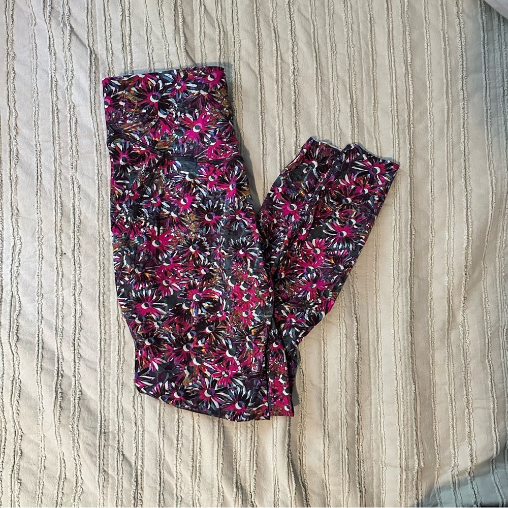 Lululemon Swift Speed high rise leggings Floral Electric Multi- SIZE 8